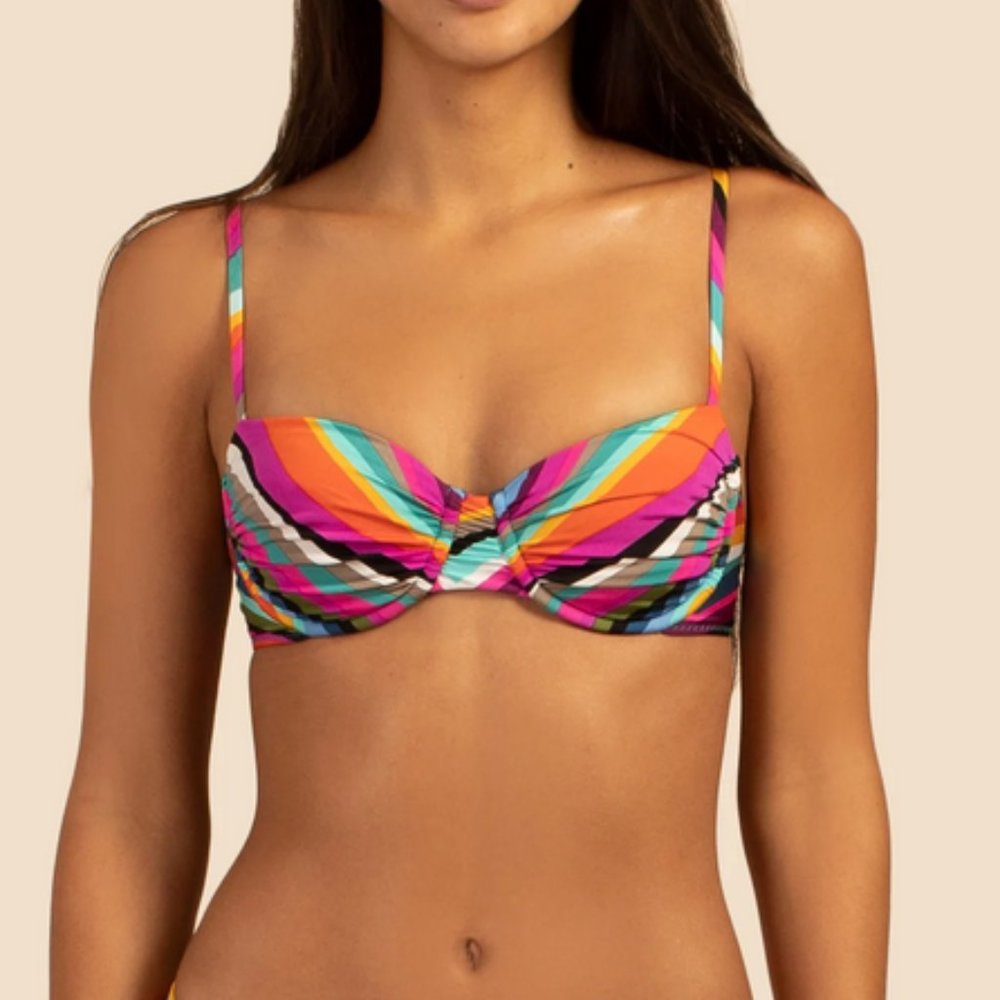 Trina Turk Louvre Underwire Bra Bikini Top Sizes 6 and 10 TOP ONLY